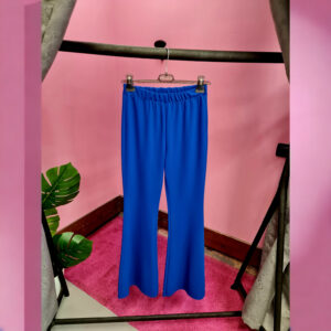 Pantalone VICOLO a zampetta a taglio vivo , BLUETTE
