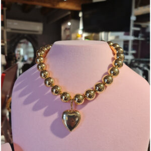 Collana con cuore grande pendente