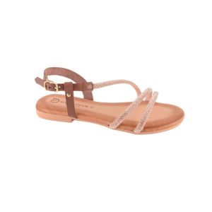 Sandalo DIVINE FOLLIE con strass , Cipria Moro
