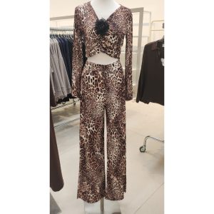 Pantalone VICOLO gamba dritta , animalier