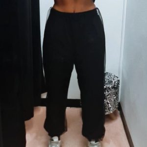 Pantalone VICOLO in cotone garzato con tulle