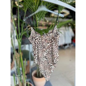 Body VICOLO con spalline sottili , animalier