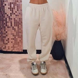 Pantalone VICOLO con coulisse , PANNA