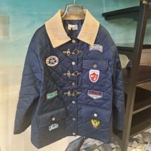 Trapuntino VICOLO con patch , BLU