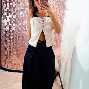 Top VICOLO con spalline regolabili