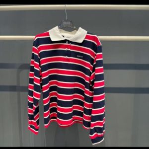 Polo VICOLO a righe con ricamo "LUXE LIFE"