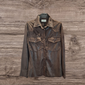 Camicia / Giacca VICOLO in ecopelle "camoscio"