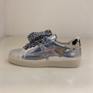 Sneakers DIVINE FOLLIE argento & animalier