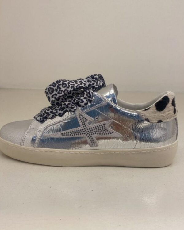 Sneakers DIVINE FOLLIE argento & animalier