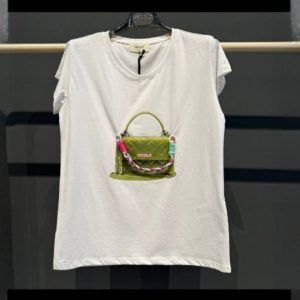 T-shirt VICOLO con "catenella" in cotone