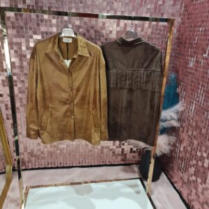 Giacca / Camicia VICOLO in ecocamoscio con frange
