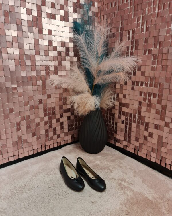 Ballerina DIVINE FOLLIE in nappa, NERO