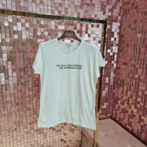 T-hirt SUSYMIX con stampa HO UNA STANCHEZZA CHE SEMBRANO DUE