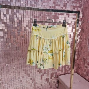Minigonna VICOLO floreale giallo