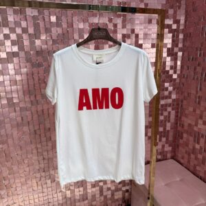 T-shirt VICOLO con stampa AMO