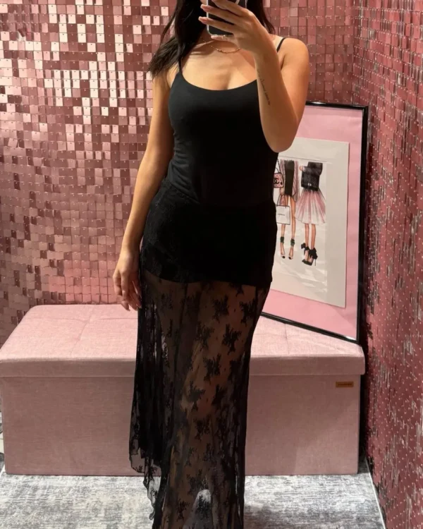 Gonna VICOLO in pizzo con coulotte, VARI COLORI