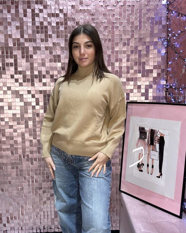 Pull VICOLO con collo alto, VARI COLORI