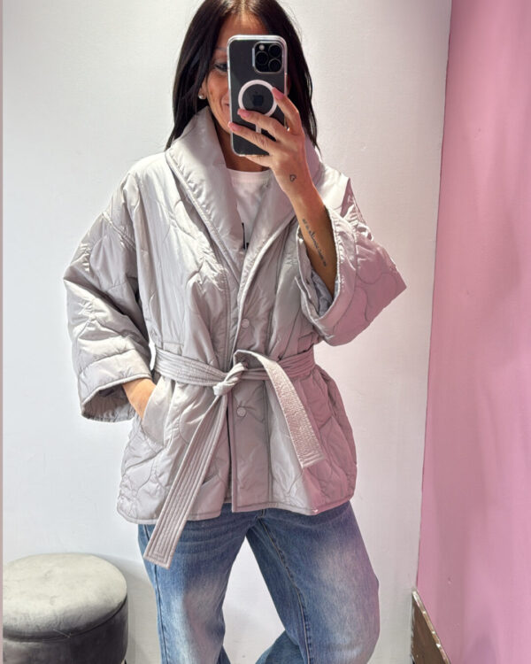 Trapuntino VICOLO 8 new collection con manica a 3/4 , GRIGIO PERLA