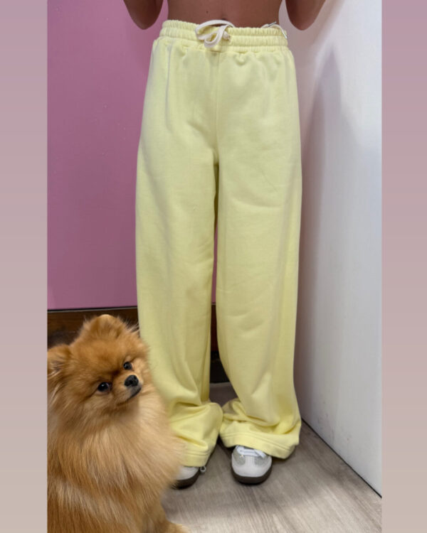Pantalone VICOLO a palazzo, GIALLO PASTELLO