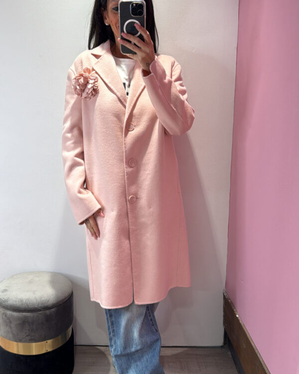 Cappottino VICOLO con spilla , ROSA