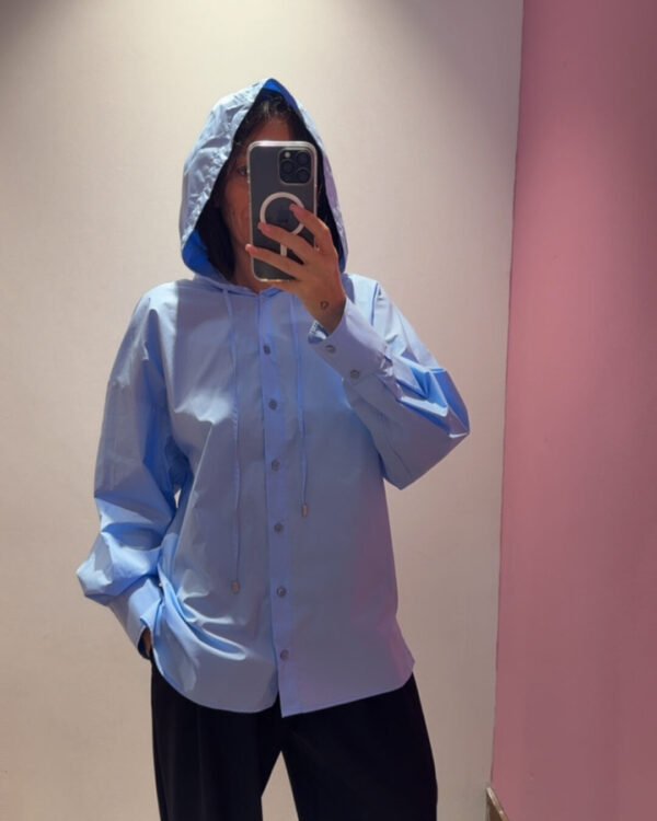 Camicia VICOLO con cappuccio , AZZURRO