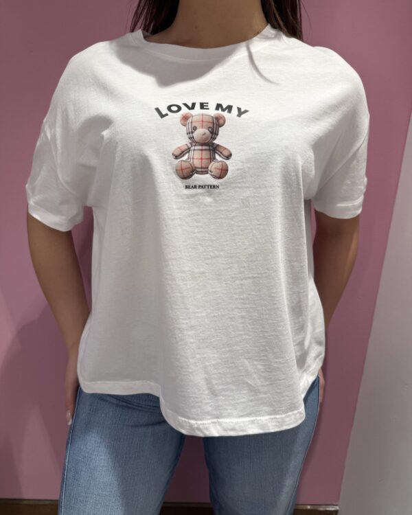 T-shirt VICOLO a scatoletta con stampa & strass