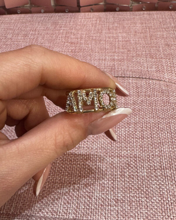 Anello DIAMOND accessori con scritta AMORE