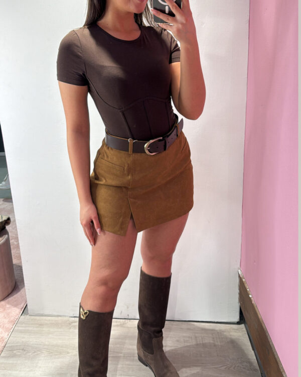 Minigonna / Shorts MOTEL in ecopelle punteggiata, VARI COLORI