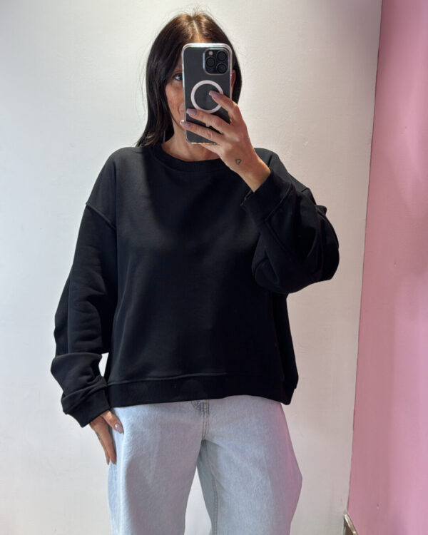 Felpa Over VICOLO Basic , NERO