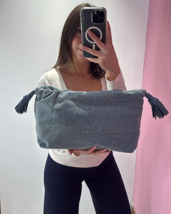 Borsa vicolo mod. TASSEL BAG in denim