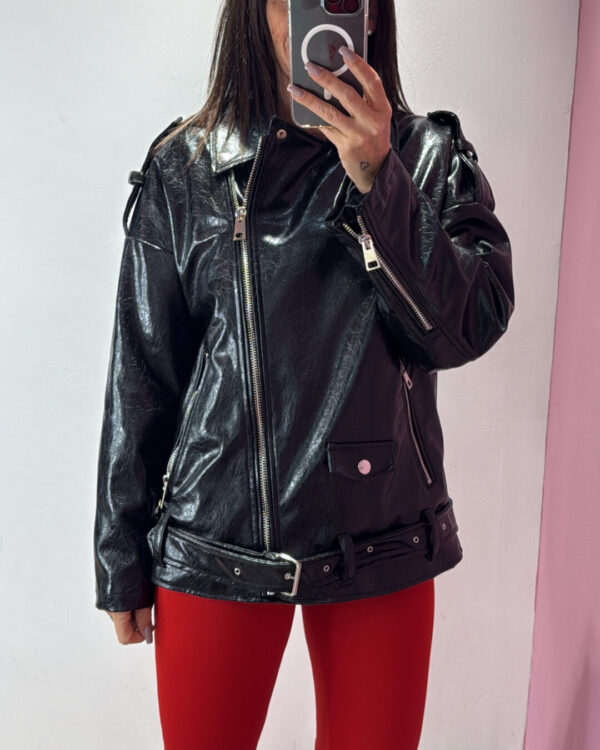 Giubbino VICOLO in ecopelle lucido