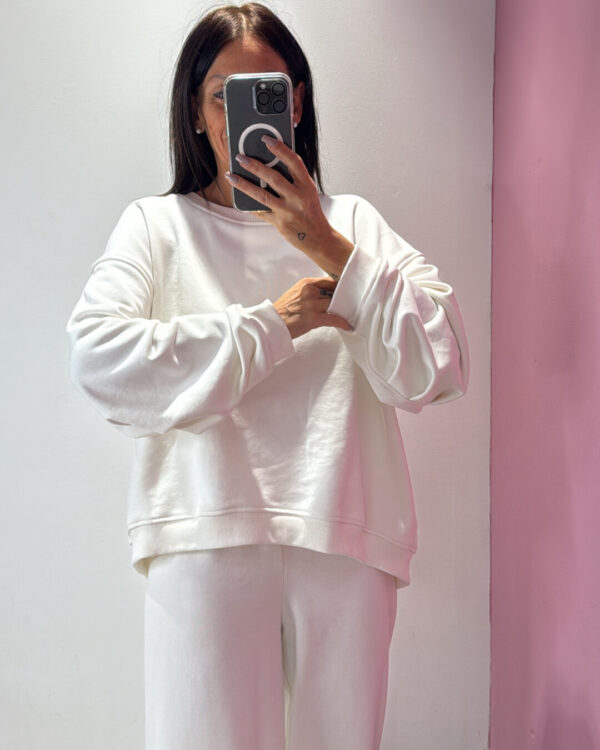 Felpa Over VICOLO basic, BIANCO