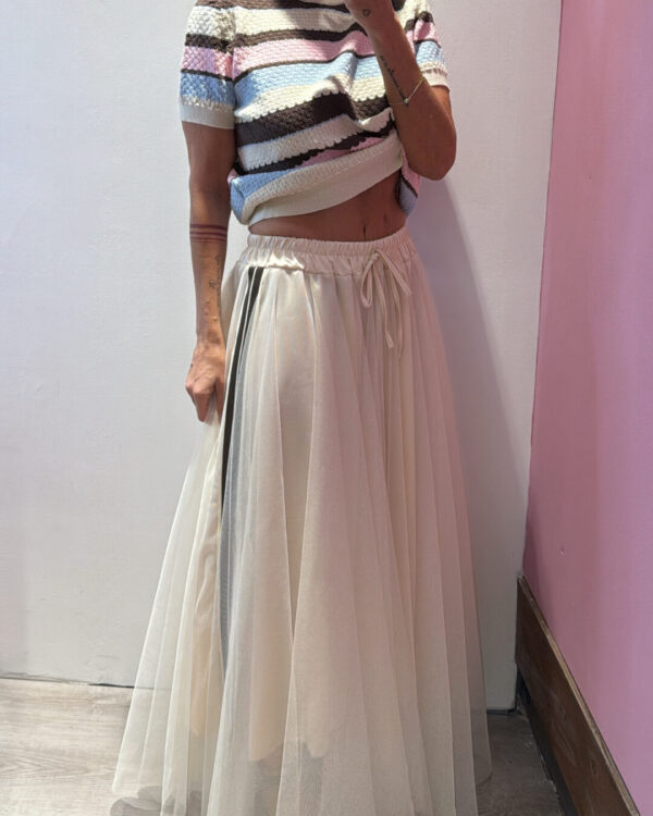 Longuette SUSYMIX in tulle con banda moro