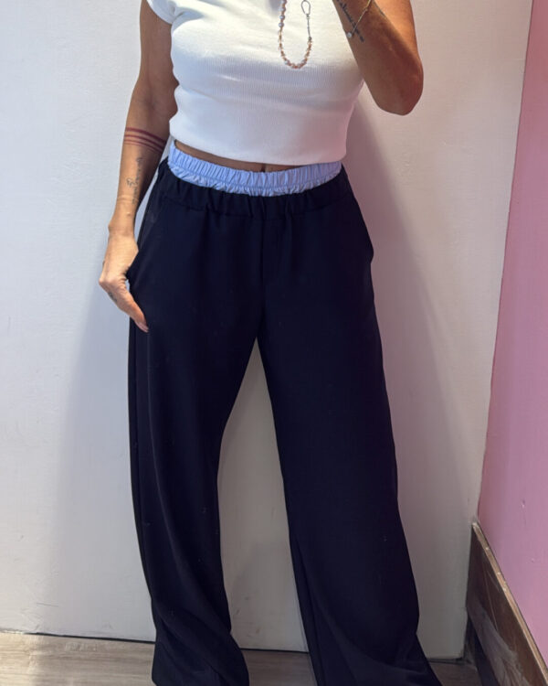 Pantalone MOTEL boxer con gamba dritta ,BLU