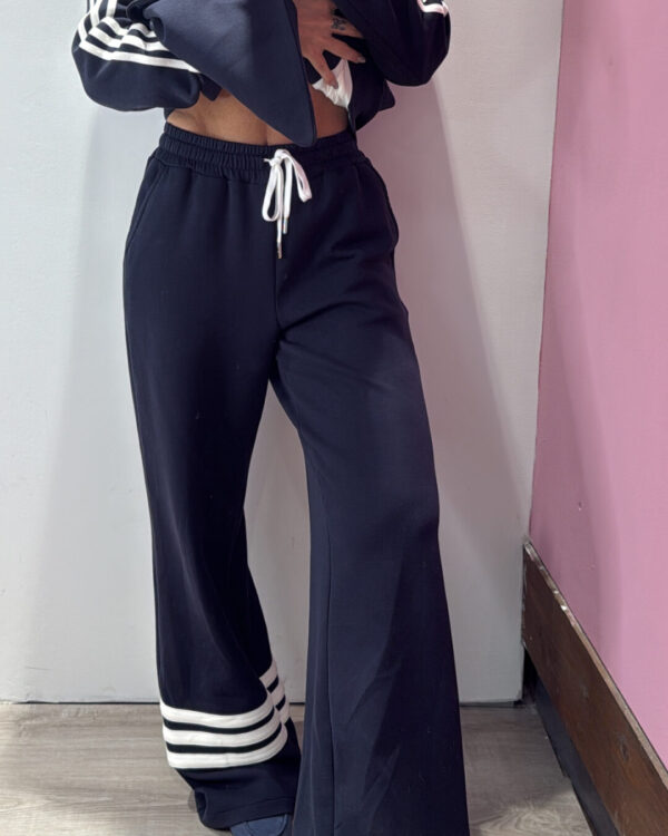 Pantalone MOTEL con coulisse & bande sul fondo