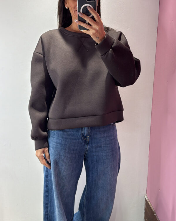 Felpa VICOLO in neoprene , MORO