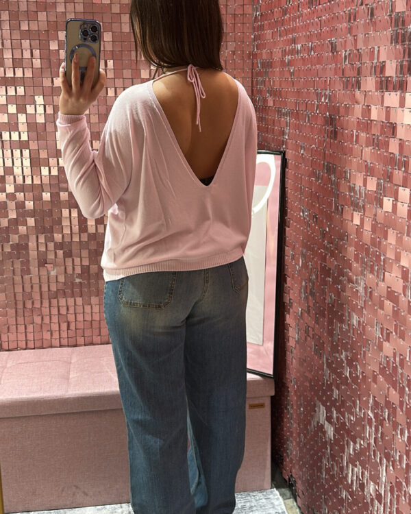 Maglia VICOLO con scollo a V sul retro, VARI COLORI