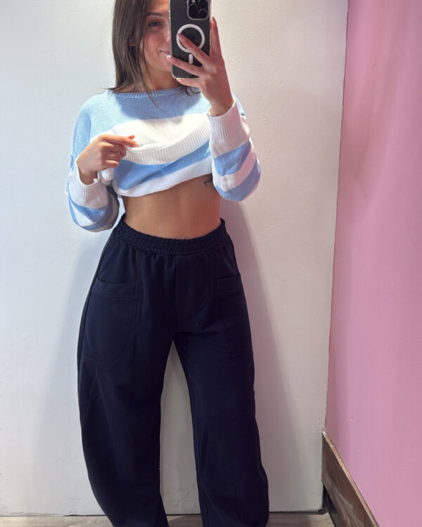 Pantalone MOTEL mod BARREL in cotone garzato, VARI COLORI