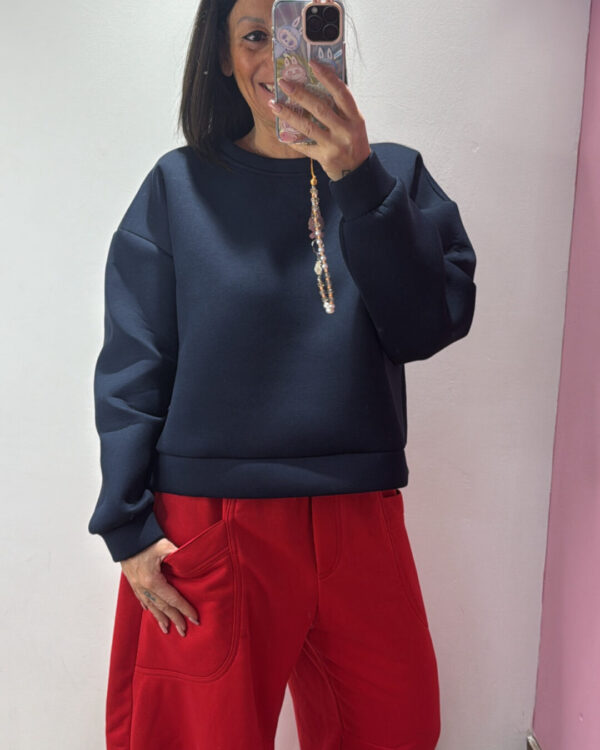 Felpa VICOLO in neoprene, BLU