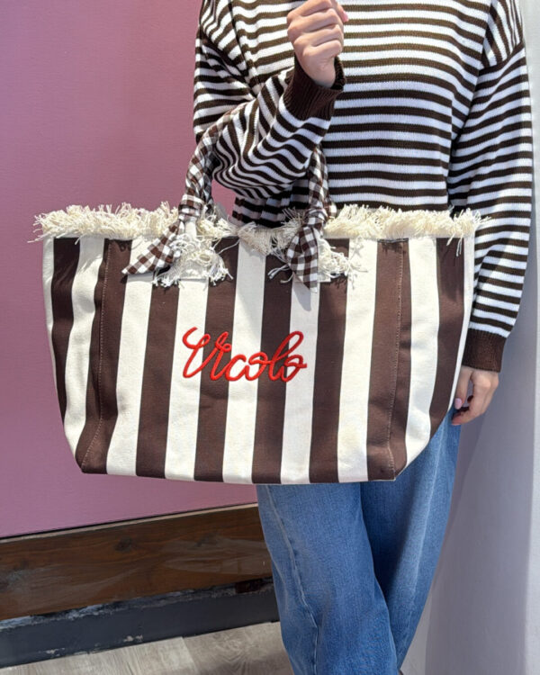 Borsa VICOLO mod. IBIZA maxi a righe