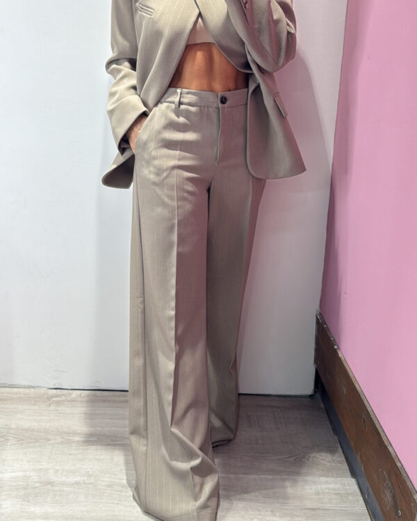 Pantalone VICOLO gessato con filo flurex, Boy Fit