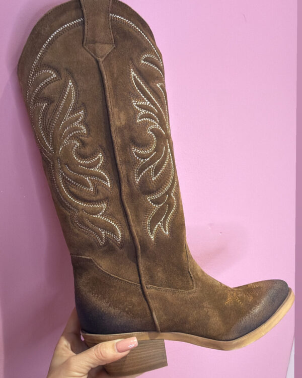 Texano OVYE' in camoscio , TABACCO