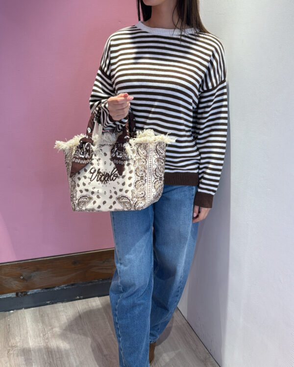 Borsa VICOLO mod. IBIZA fantasia bandana con tracolla