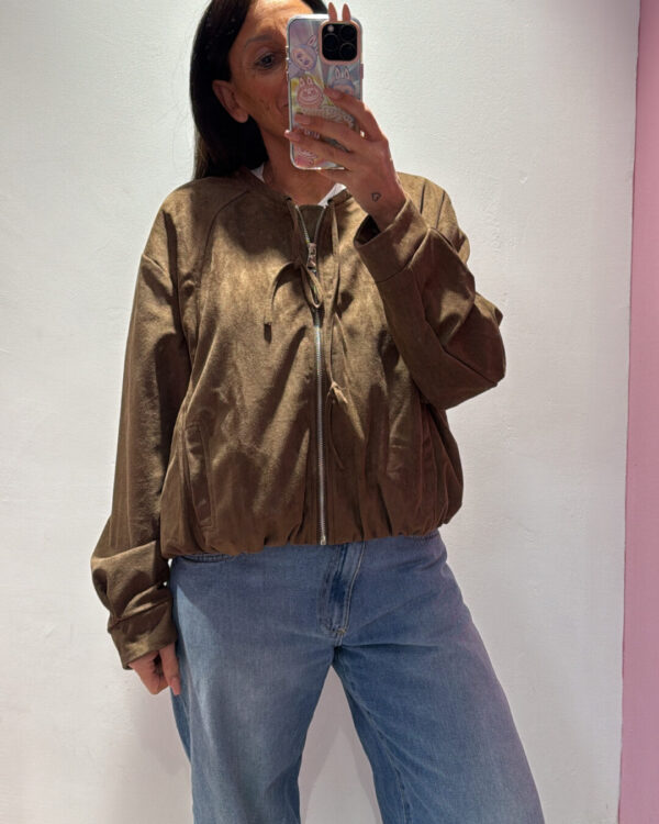 Bomber SUSYMIX in eco dainetto , MORO