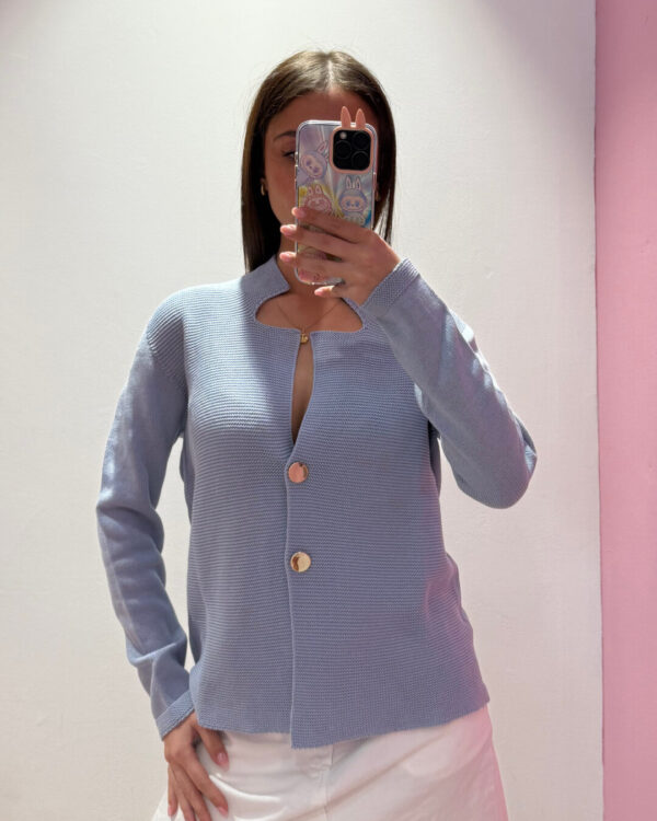 Giacca SUSYMIX in maglia con bottoni dorati, VARI COLORI