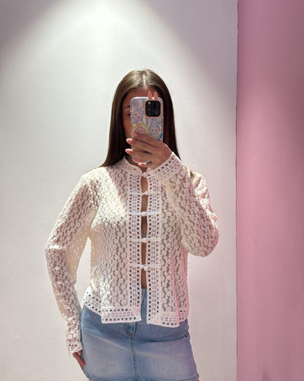 Camicia / Giacchina SUSYMIX in pizzo con alamari