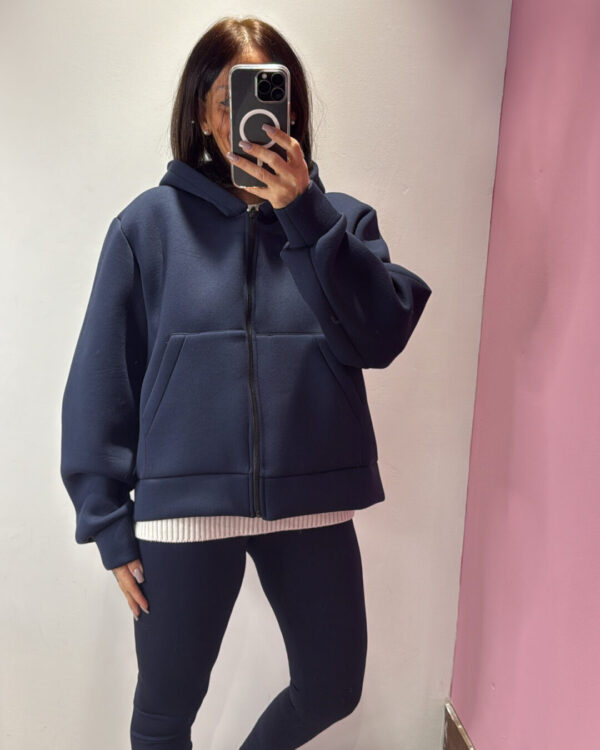 Felpa / Giacca VICOLO in neoprene , BLU