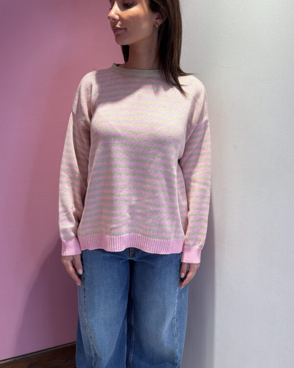 Maglia MOTEL modello a scatoletta , a righe VARI COLORI