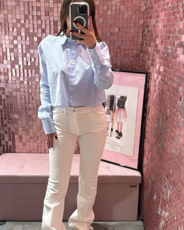 Camicia Crop VICOLO spalle scoperte