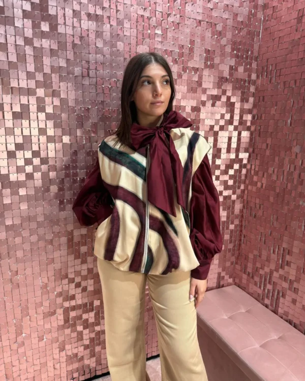 Bomber Smanicato VICOLO in raso